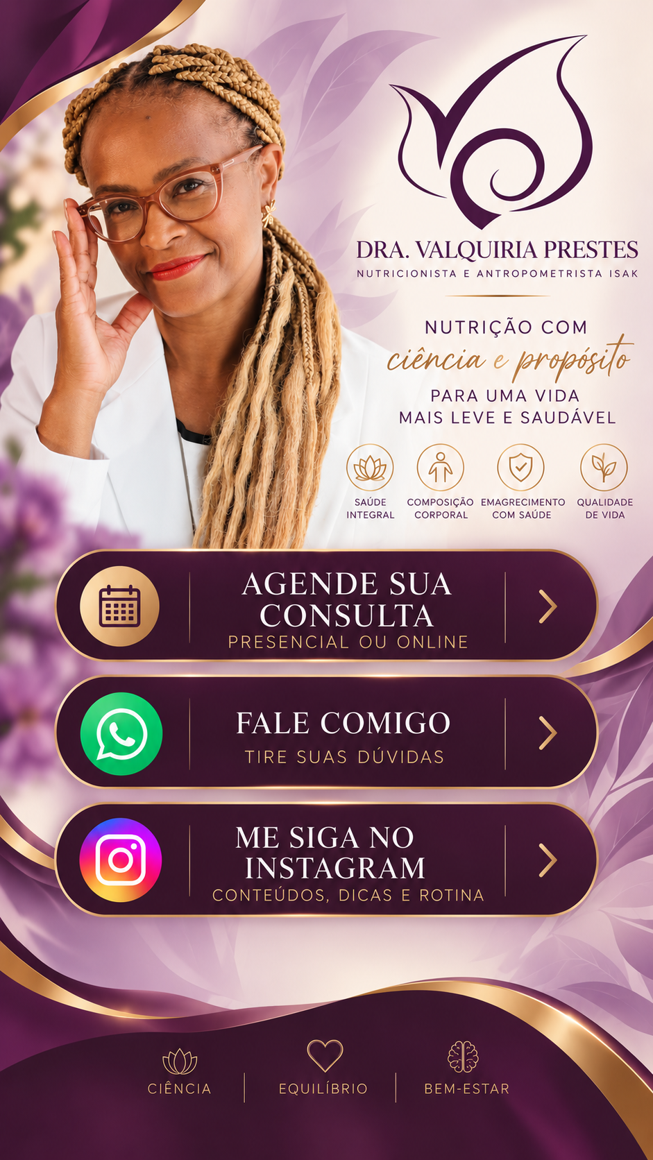 Dra. Valquiria Prestes - Nutricionista e Antropometrista ISAK